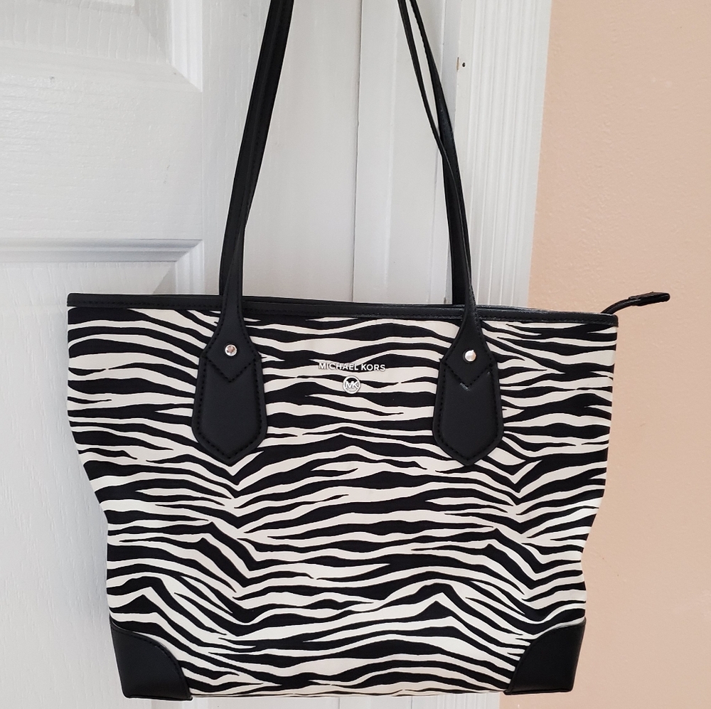 Michael Kors Eva Black Multi Tote